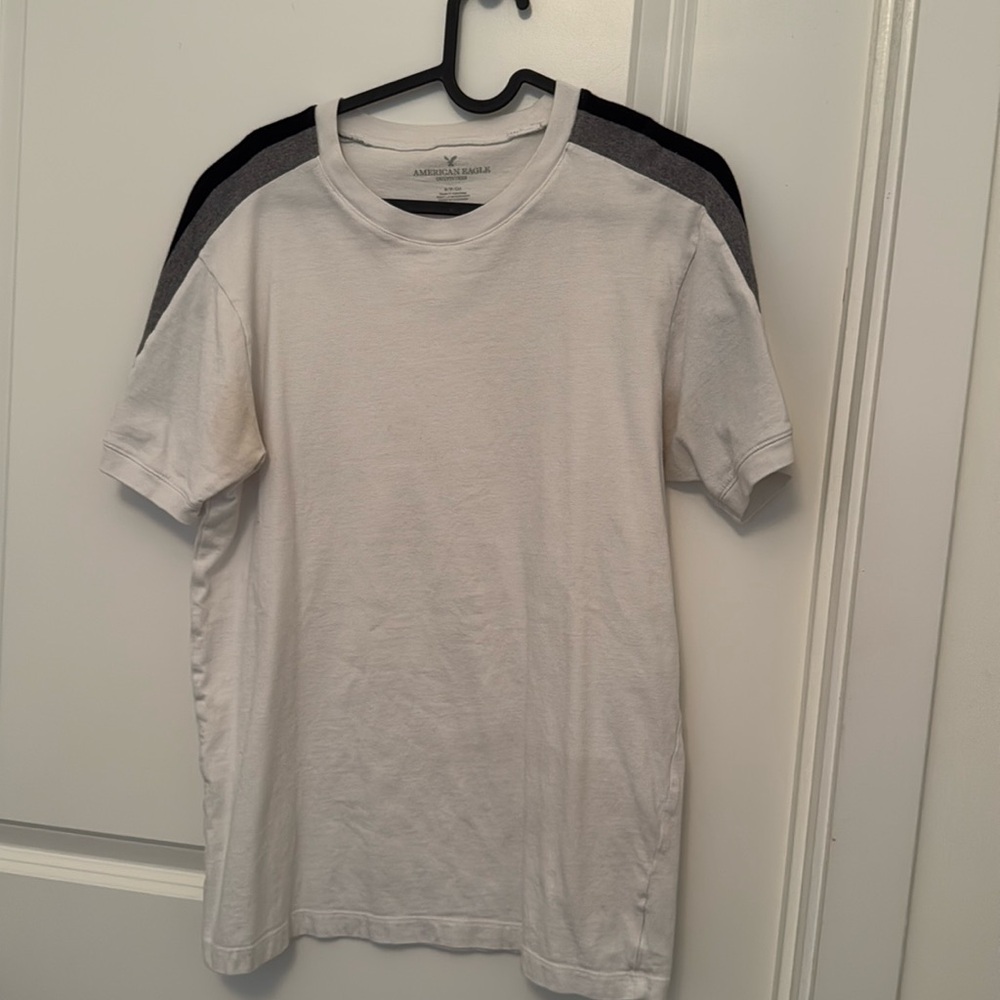 White shirt with stripes